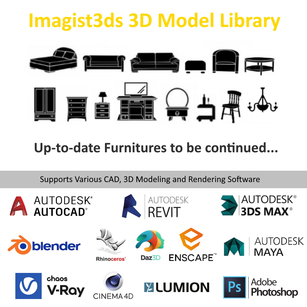 Imagist3ds Funitures 3D Model Library