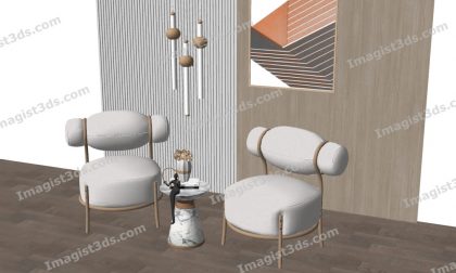 #031071 - Armchair 3D Model