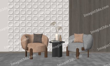 #031075 - Armchair 3D Model