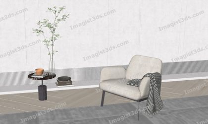 #031076 - Armchair 3D Model