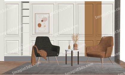 #031081 - Armchair 3D Model