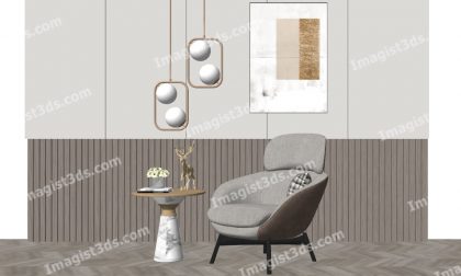 #031083 - Armchair 3D Model