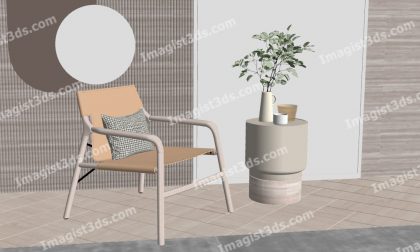 #031087 - Armchair 3D Model