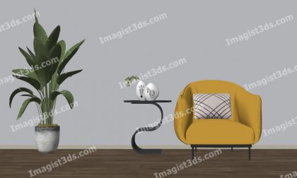 #031088 - Armchair 3D Model