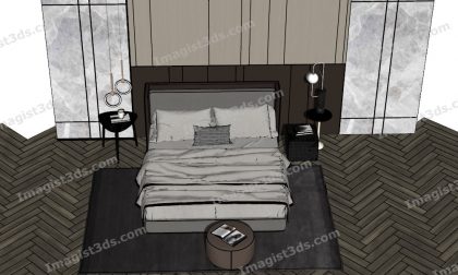 #020083 - Beds 3D Model
