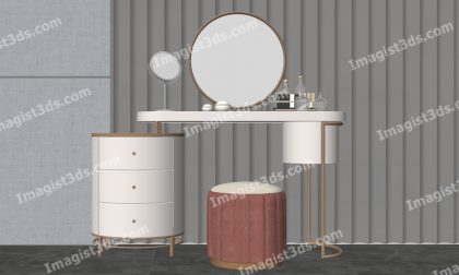 #059007 - Dressing Table 3D Model
