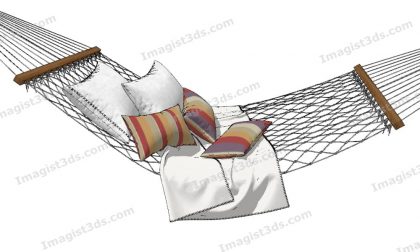 #020047 - Hammock Beds 3D Model