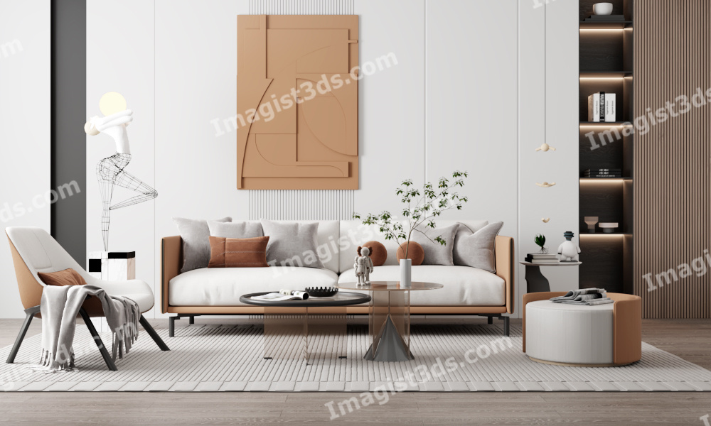 imagist3ds.com 3d model living room rendered #040006