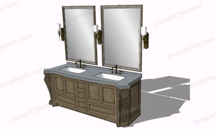 #080032 - 3D Bathroom Scene