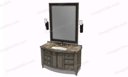 #080033 - 3D Bathroom Scene