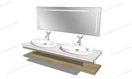 #080036 - 3D Bathroom Scene