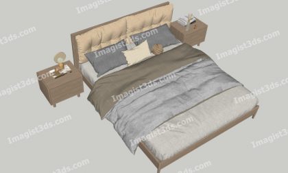 #020101 - Beds 3D Model