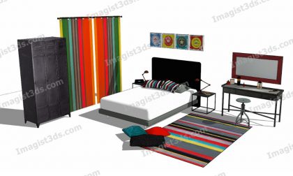 #020143 - Beds 3D Model