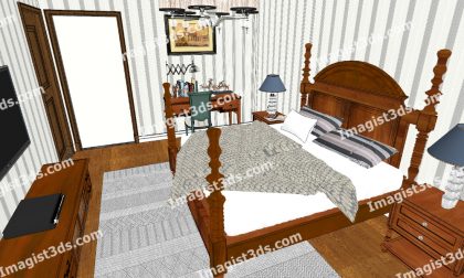 #020146 - Beds 3D Model