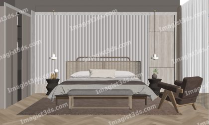 #020088 - Beds 3D Model