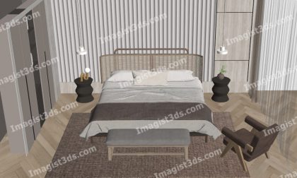 #020088 - Beds 3D Model