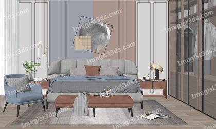 #020090 - Beds 3D Model