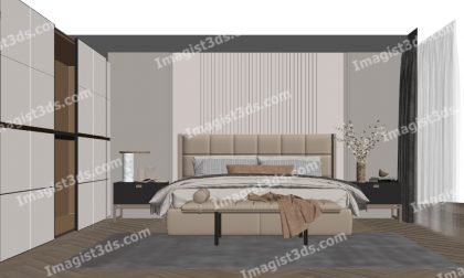 #020091 - Beds 3D Model