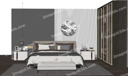 #020094 - Beds 3D Model