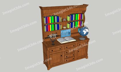 #057020 - 3D Bookshelf