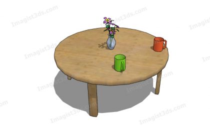 #041041 - 3D Coffee Table