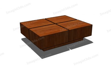 #041047 - 3D Coffee Table