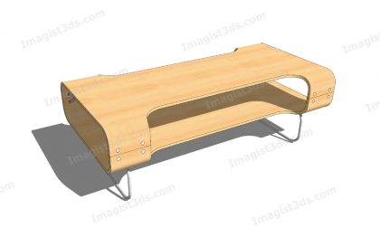 #041050 - 3D Coffee Table