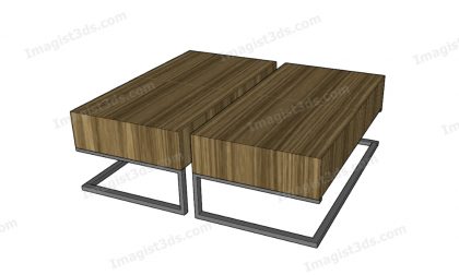 #041090 - 3D Coffee Table