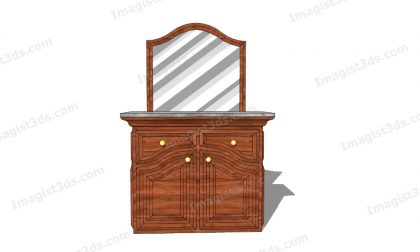 #059014 - Dressing Table 3D Model