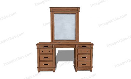 #059016 - Dressing Table 3D Model