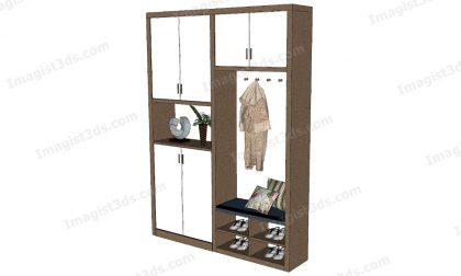 #054117 - Hallway Cabinet 3D Models
