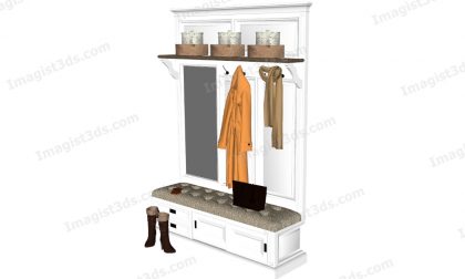#054122 - Hallway Cabinet 3D Models