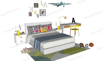 #010036 - Children's Bedroom 3D Models