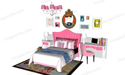#010041 - Children's Bedroom 3D Models