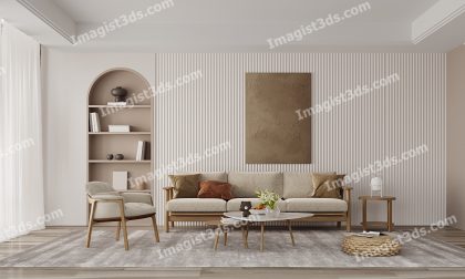 #040002 - 3D Living Room