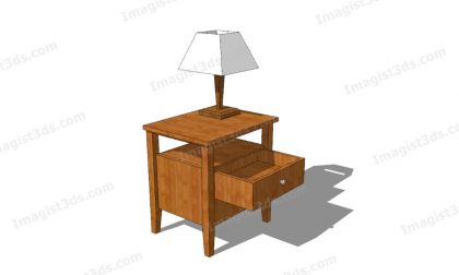 #053022 - 3D Side Table