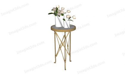 #053031 - 3D Side Table