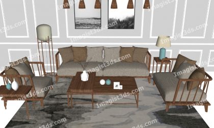 #030352 - Sofa 3D Model