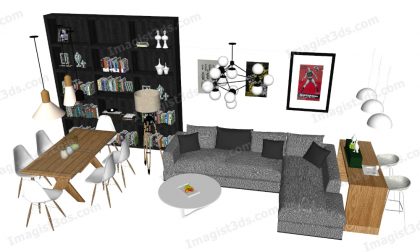 #030388 - Sofa 3D Model