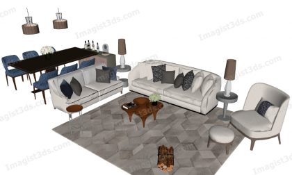 #030391 - Sofa 3D Model