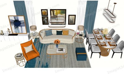 #030392 - Sofa 3D Model