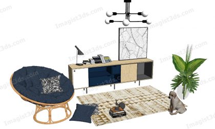 #030413 - Sofa 3D Model