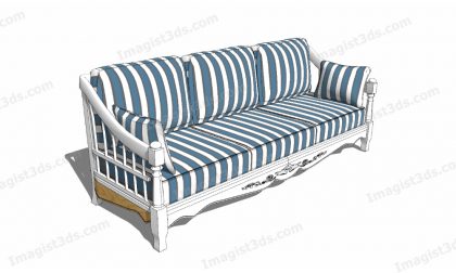 #030420 - Sofa 3D Model