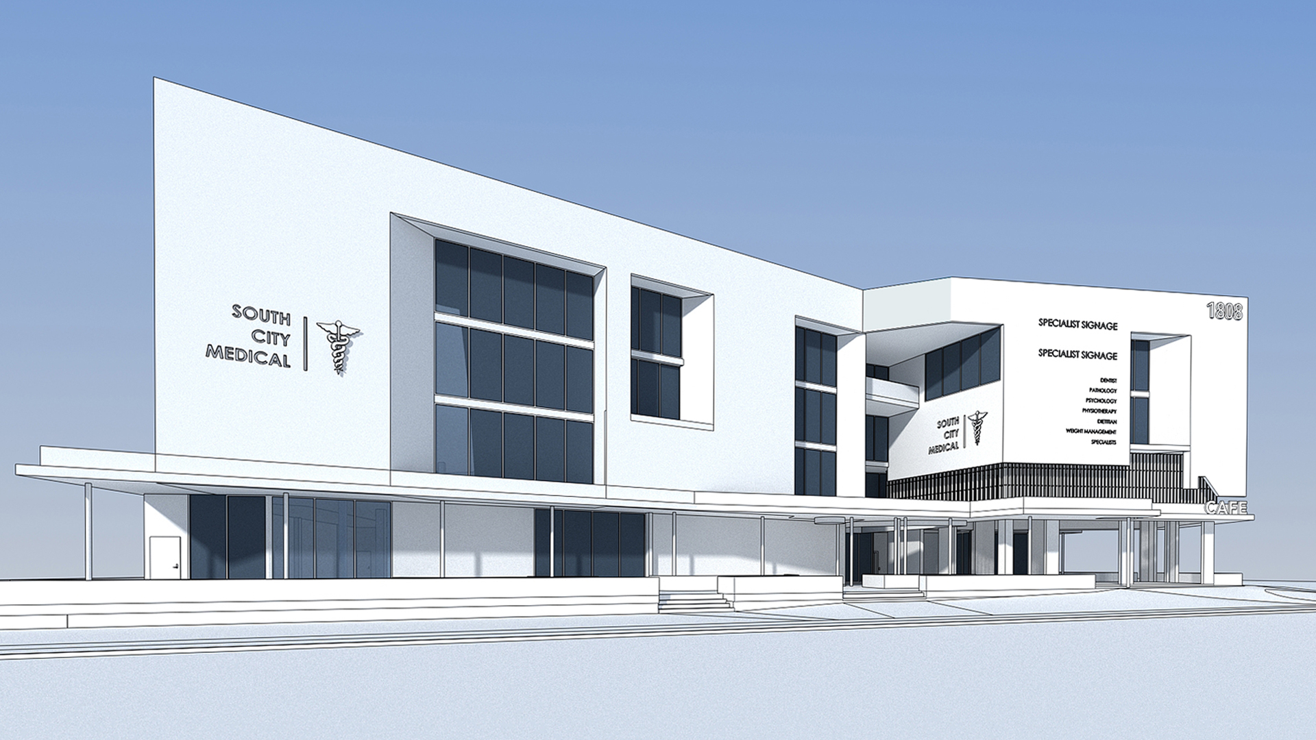 Imagist3ds Exterior Rendering Draft Model for 3D Rendering